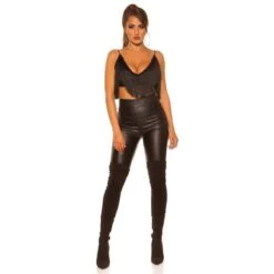 Bauchfreies Damen Träger-Top Mit Fransen Schwarz 10 Bauchfreies Damen Träger-Top Mit Fransen Schwarz -Noirmade Geschaft bauchfreies damen traeger top mit fransen schwarz3