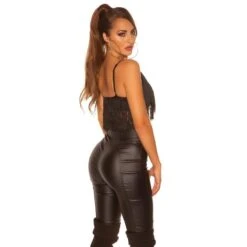 Bauchfreies Damen Träger-Top Mit Fransen Schwarz 11 Bauchfreies Damen Träger-Top Mit Fransen Schwarz -Noirmade Geschaft bauchfreies damen traeger top mit fransen schwarz4