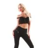 Figurbetonende Damen Stretchhose/Treggings Schwarz -Noirmade Geschaft figurbetonende damen stretchhose treggings schwarz