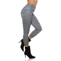 Gefütterte Damen Leggings Kariert Mit Schnalle Schwarz/Weiß -Noirmade Geschaft gefuetterte damen leggings kariert mit schnalle schwarz weiss4