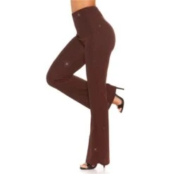 Glamour Damenhose Mit Weitem Bein Und Glitzer Party Bordeaux -Noirmade Geschaft glamour damenhose mit weitem bein und glitzer party bordeaux4