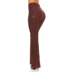 Glamour Damenhose Mit Weitem Bein Und Glitzer Party Bordeaux -Noirmade Geschaft glamour damenhose mit weitem bein und glitzer party bordeaux7