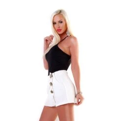 Kurzer Damen Hosenrock/Skort Rock Und Shorts In Einem Weiß -Noirmade Geschaft kurzer damen hosenrock skort rock und shorts in einem weiss3
