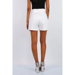 Lockere Damen Sommer Shorts Mit Hohem Bund Inkl. Gürtel Weiß -Noirmade Geschaft lockere damen sommer shorts mit hohem bund inkl guertel weiss3