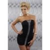 Sexy Bandeau Minikleid Mit Glitzer-Steinchen Schwarz -Noirmade Geschaft sexy bandeau minikleid mit glitzer steinchen schwarz