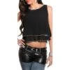 Sexy Bauchfreies Chiffon Crop Top Mit Strass Schwarz 1 Sexy Bauchfreies Chiffon Crop Top Mit Strass Schwarz -Noirmade Geschaft sexy bauchfreies chiffon crop top mit strass schwarz