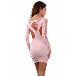 Sexy Gogo Stretch Minikleid Mit Cut-Outs Clubwear Rosa 7 Sexy Gogo Stretch Minikleid Mit Cut-Outs Clubwear Rosa -Noirmade Geschaft sexy gogo stretch minikleid mit cut outs clubwear rosa3