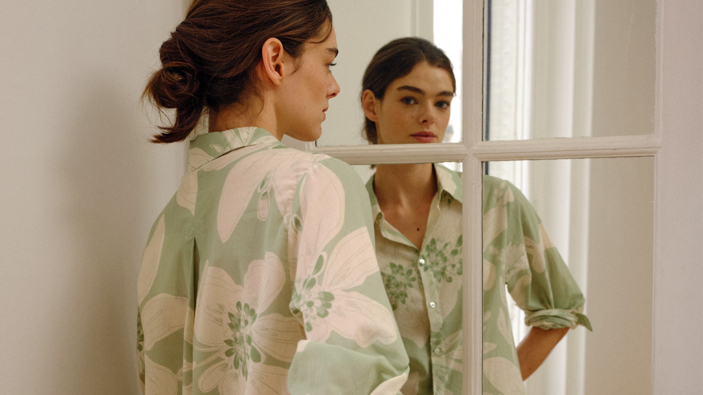 Noirmade Geschaft -Noirmade Geschaft bluse gruen beige hose beige damen opus fashion